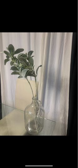 Vase with artificial plant