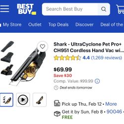 Shark Ultra Cyclone Pet pro