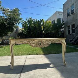 JL Metz Antique French Provincial/Victorian Console Table Side Table DELIVERY AVAILABLE