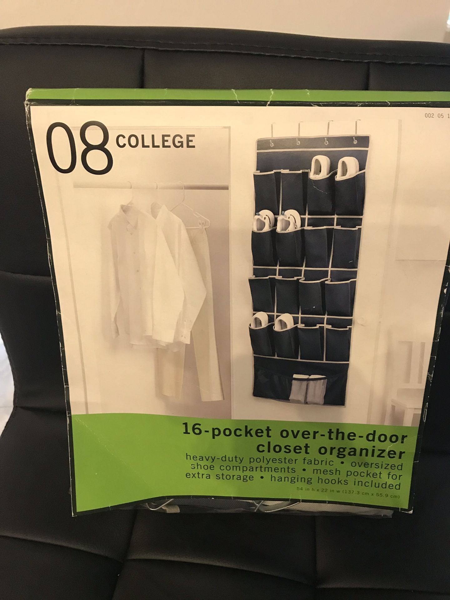 16 pocket over the door closet organizer