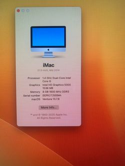 iMac 21’ 2014