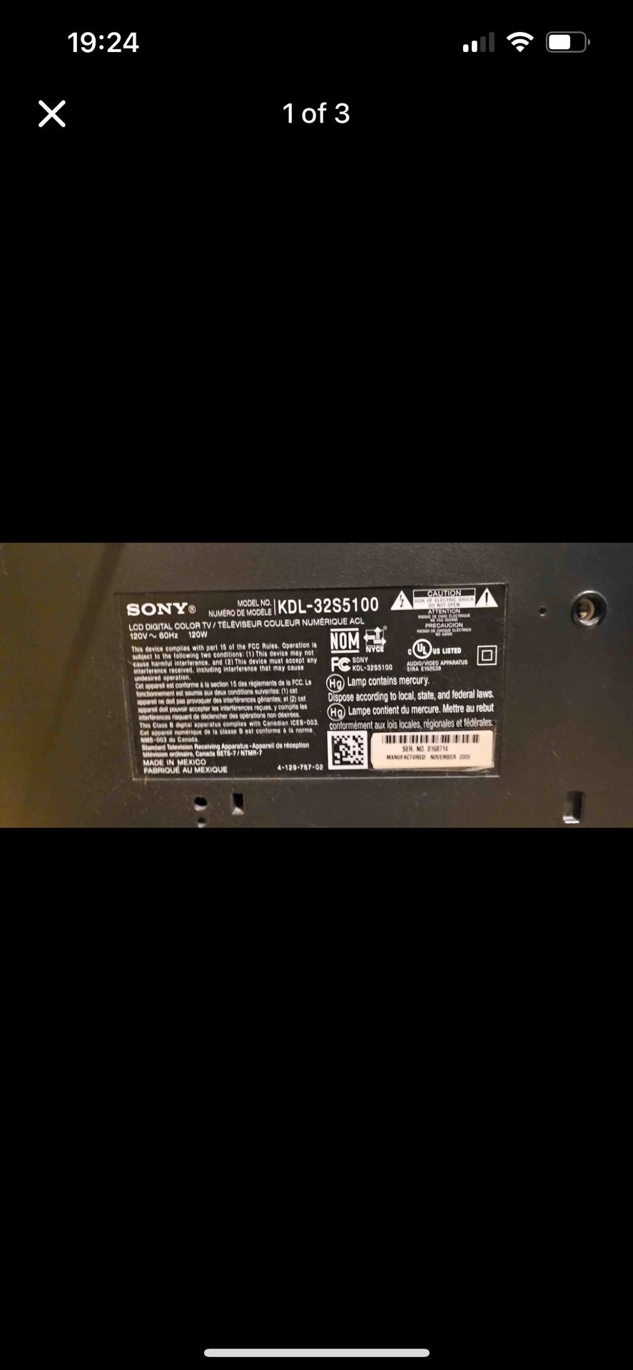 Sony 1080p TV