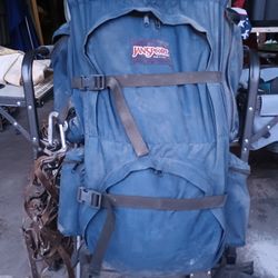 Jansport Backpack , ready for the trail.