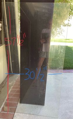 Large piece of table top glass