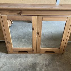 Overhead Cabinet With Mirrors 