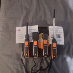 New Testo Smart Probes VAC Kit With Case 405i, 410i, 605i & 805i Probes 