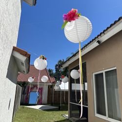 Paper Lanterns Flower Decor
