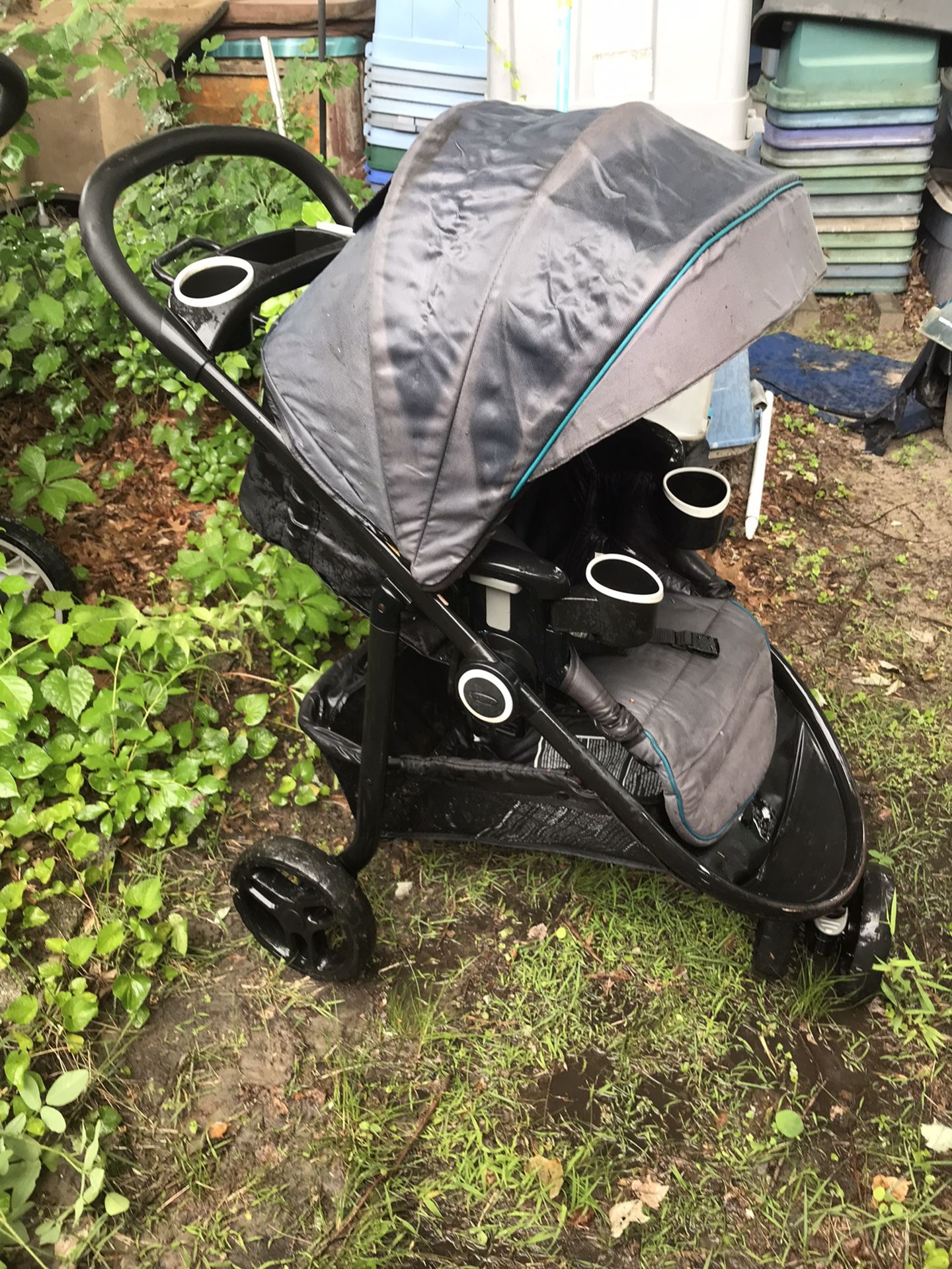 Very Nice Fold Up Reclining Baby Jogging Stroller Only $50 Firm