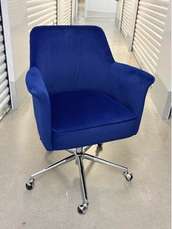 Blue desk chair