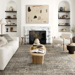 Loloi II Layla Collection LAY-13 Antique/Moss, Traditional 9'-0" x 12'-0" Area Rug