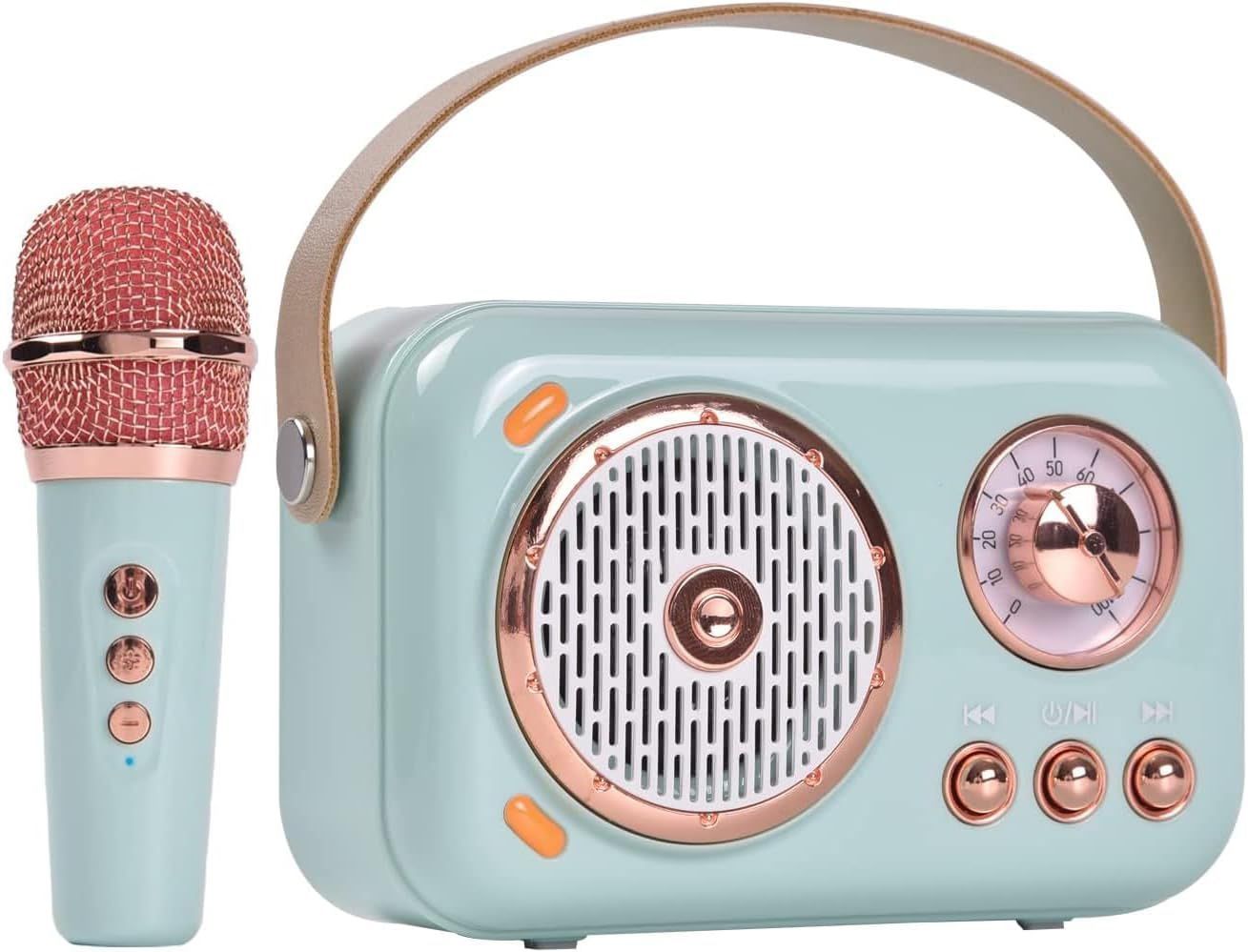 Portable Bluetooth Speaker with Microphone Set