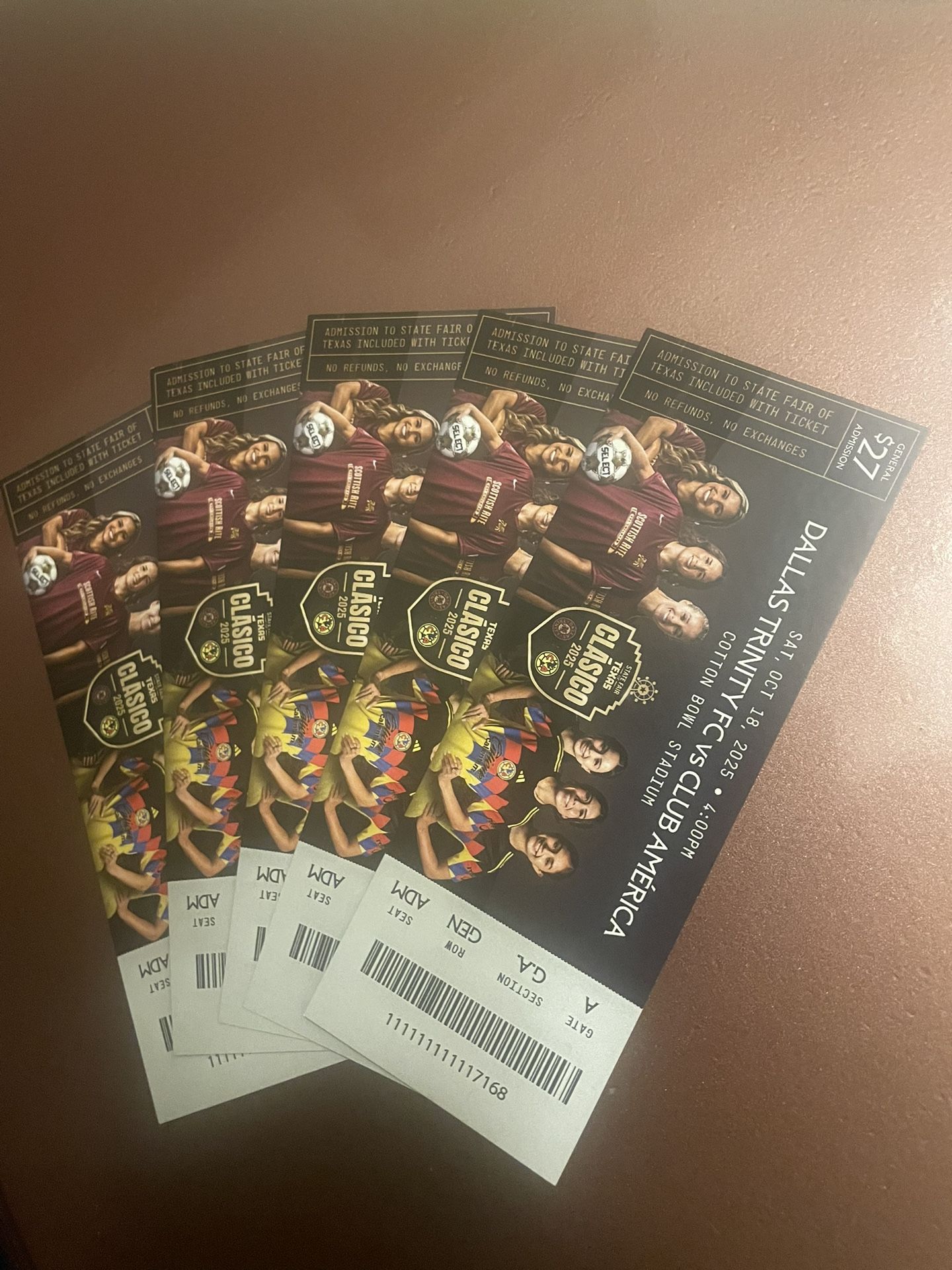 I Have 5 Tickets For The Fair And The Soccer  Match