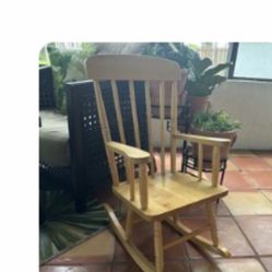 Kids Wood Rocking Chair