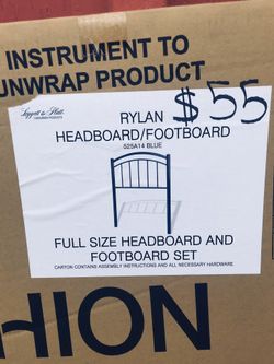 Full headboard and footboard