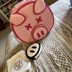 Cute Pig Backpack and Wallet 