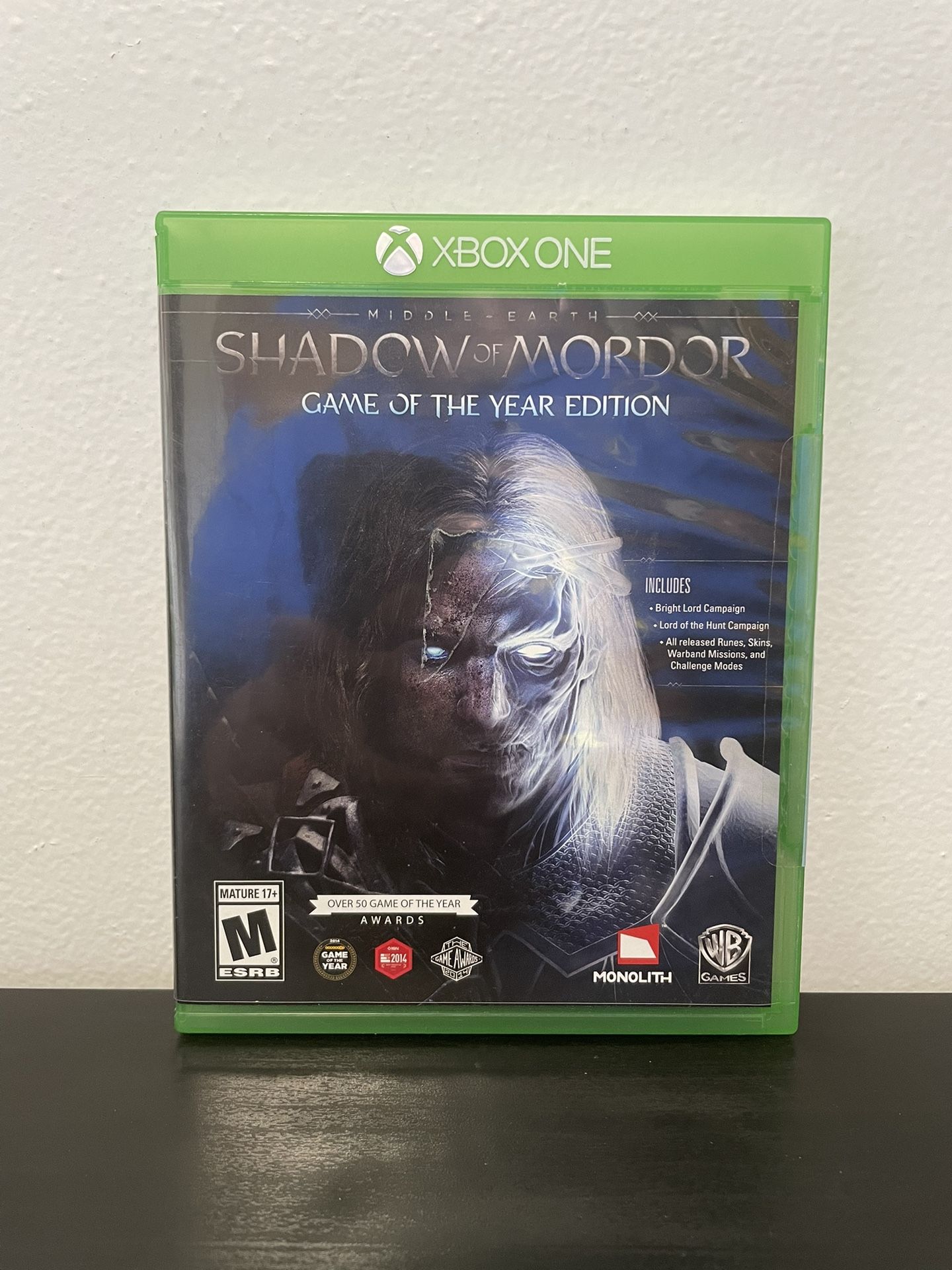 Middle Earth Shadow Of Mordor Game Of Year Edition Xbox One Sticker Sealed
