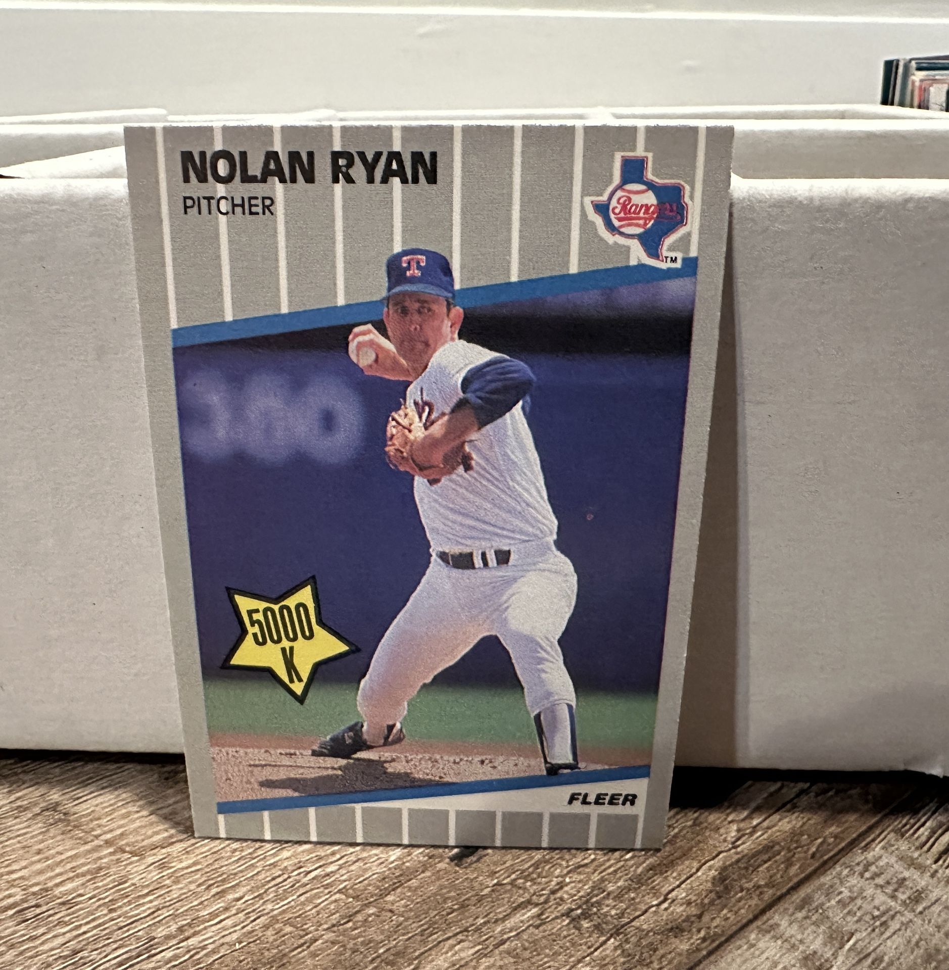 NOLAN RYAN 1989 FLEER UPDATE 5000 K #U-67 BASEBALL CARD TEXAS RANGERS MINT HOF