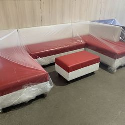 Large U Sectional Sofa Never Used 