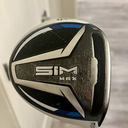 Taylormade SIM Max Fairway 3 Wood (Right Handed)