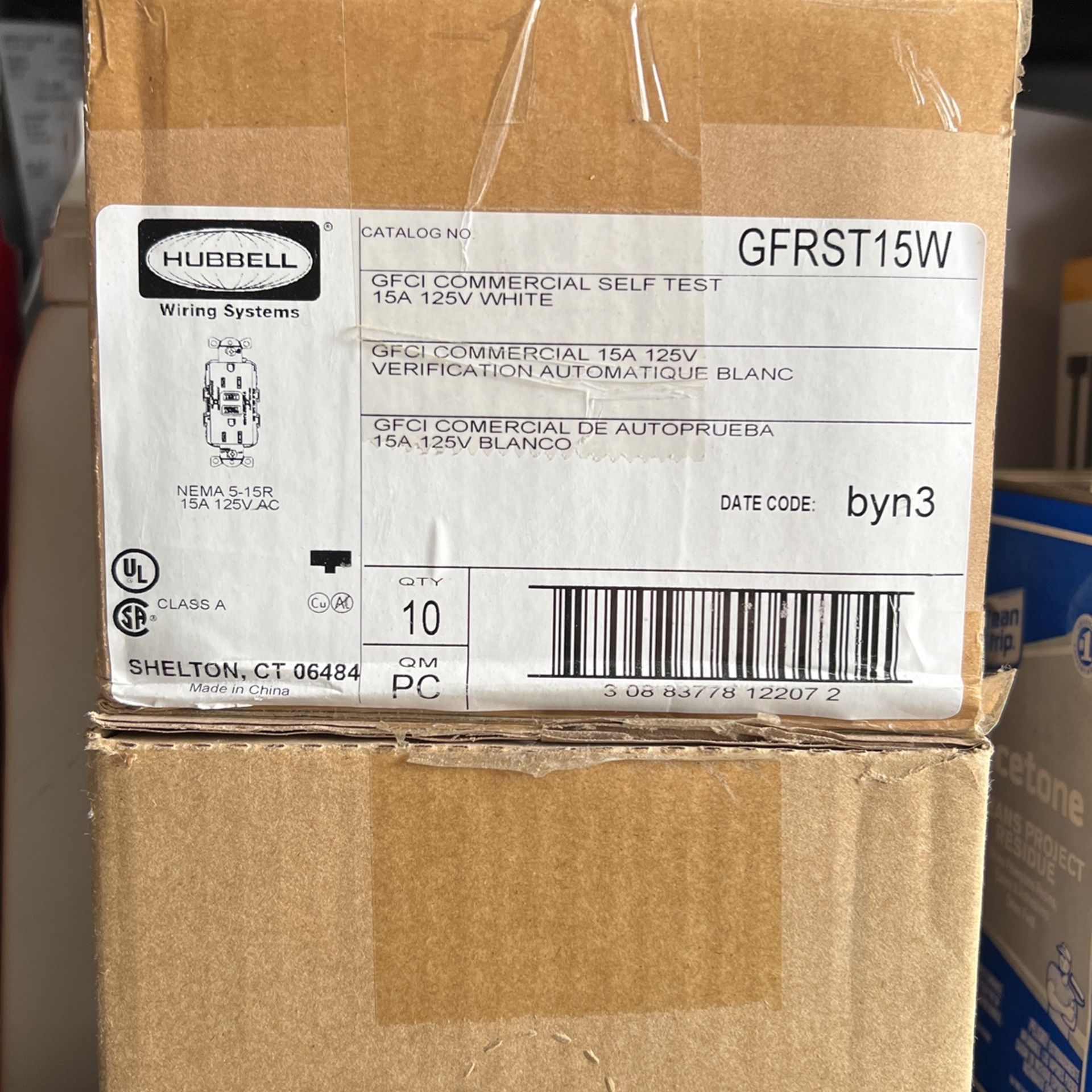 HUBBELL GFCI outlet With Face Plate Qty 10