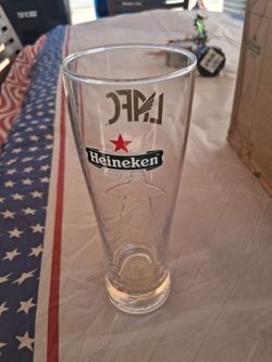 16 oz  Heineken LAFC Embossed STAR Beer Glasses 14 ct