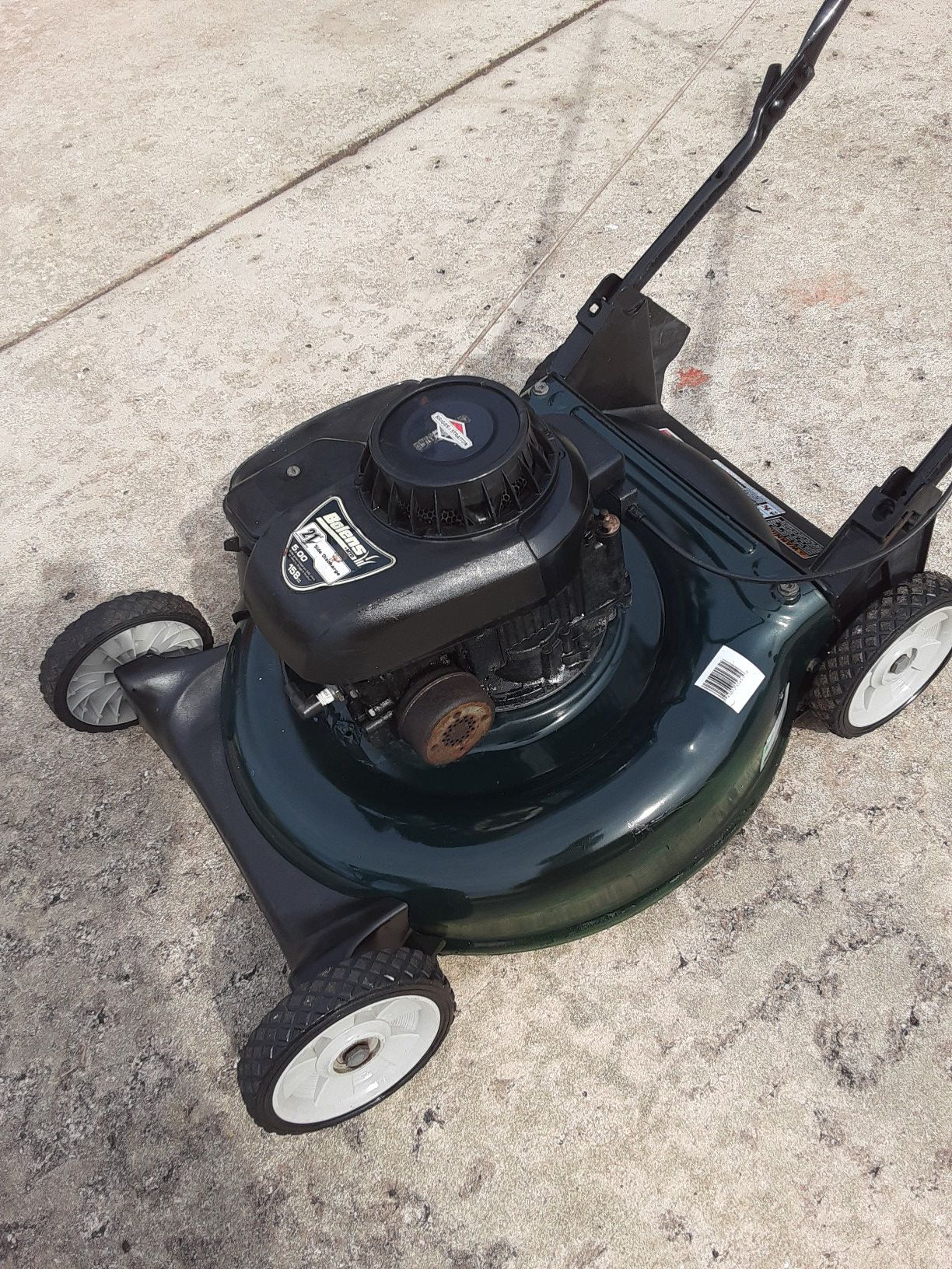 Lawn mower bolens push 5.0