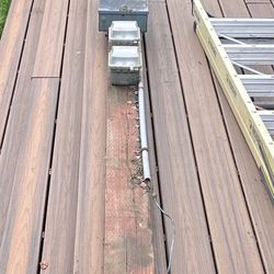 Overhead temp power pole