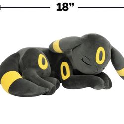 Pokemon Umbreon Sleeping Plush - 18-inch Premium Plush in Sleeping Pose