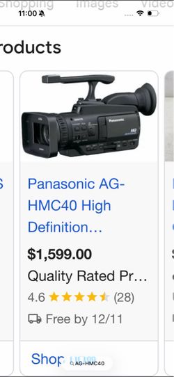 Video Camera (Panasonic AG-HMC40)