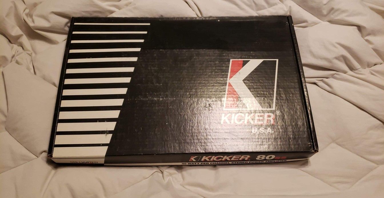 Kicker 80SS Amplifier Amp Vintage Old school 2 Channel