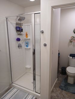 Shower Surround With Glass Door