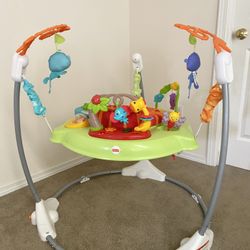 Fisher-Price Baby Bouncer Musical Activity Center with Lights Sounds & fisher- price baby chair   