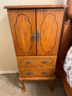 Jewelry Armoire with Drawers