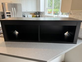 Solid Wood Black IKEA Shelving Unit