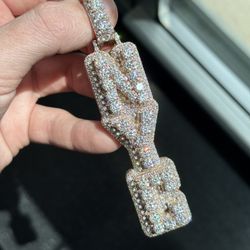 Moissanite Custom “NYC” Pendant 