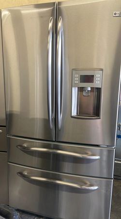 GE  4-Door Stainless Steel Refrigerator Fridge
