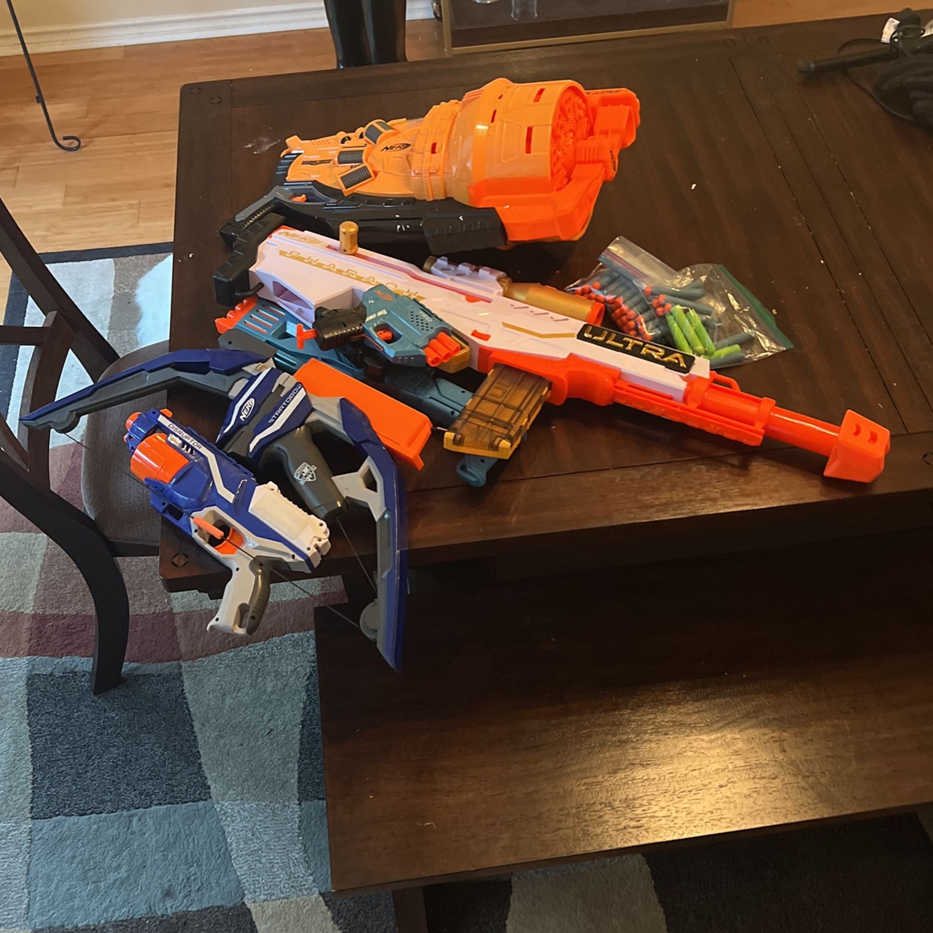 6 Assorted Nerf Guns