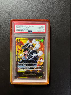 One Piece Luffy PSA 10 card