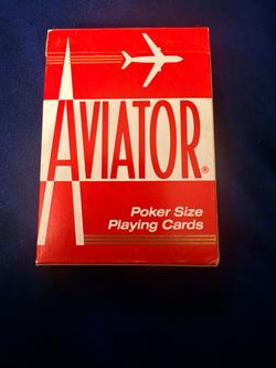 Vintage Aviator Poker Size Playing Cards Aviator Poker 914 U.S Playing Card Co.