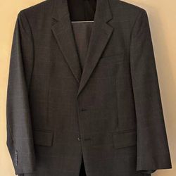 Men’s Two Piece Suit (grey checkered)