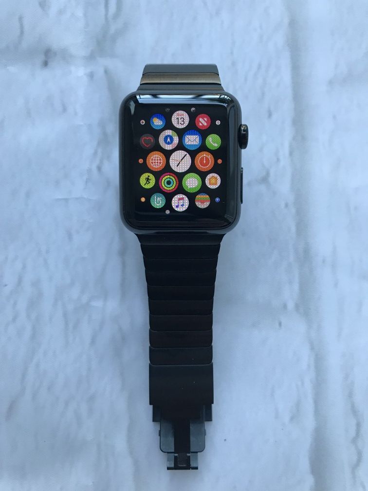 Apple Watch 42mm Series 1 rare Stainless Steel w/ 2 straps