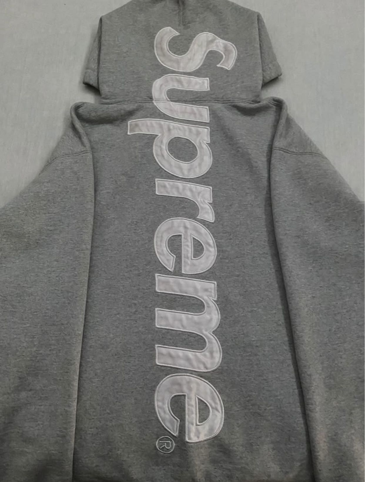 Supreme Satin Applique Hooded Sweatshirt