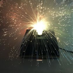 VINTAGE FIBER OPTIC YS 800 LIGHT LAMP HALOGEN DISCO 1988 DECO BASE WORKING COOL