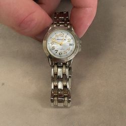 Vintage Milan Two Tone Water Resistant 100 FT  Stainless Steel Watch 