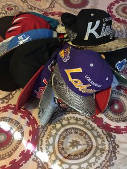Real snakeskin snapbacks