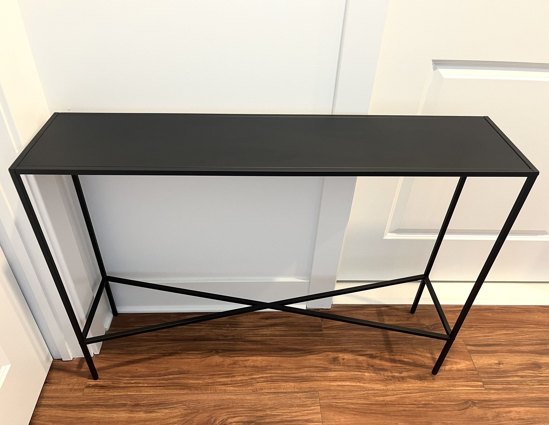 Black Metal Console/Entry Table