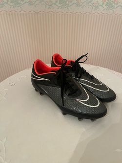 Nike Hypervenom Soccer Cleats Black/White/red Unisex US 8.5