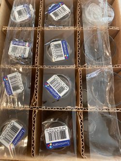 12 stemless glasses