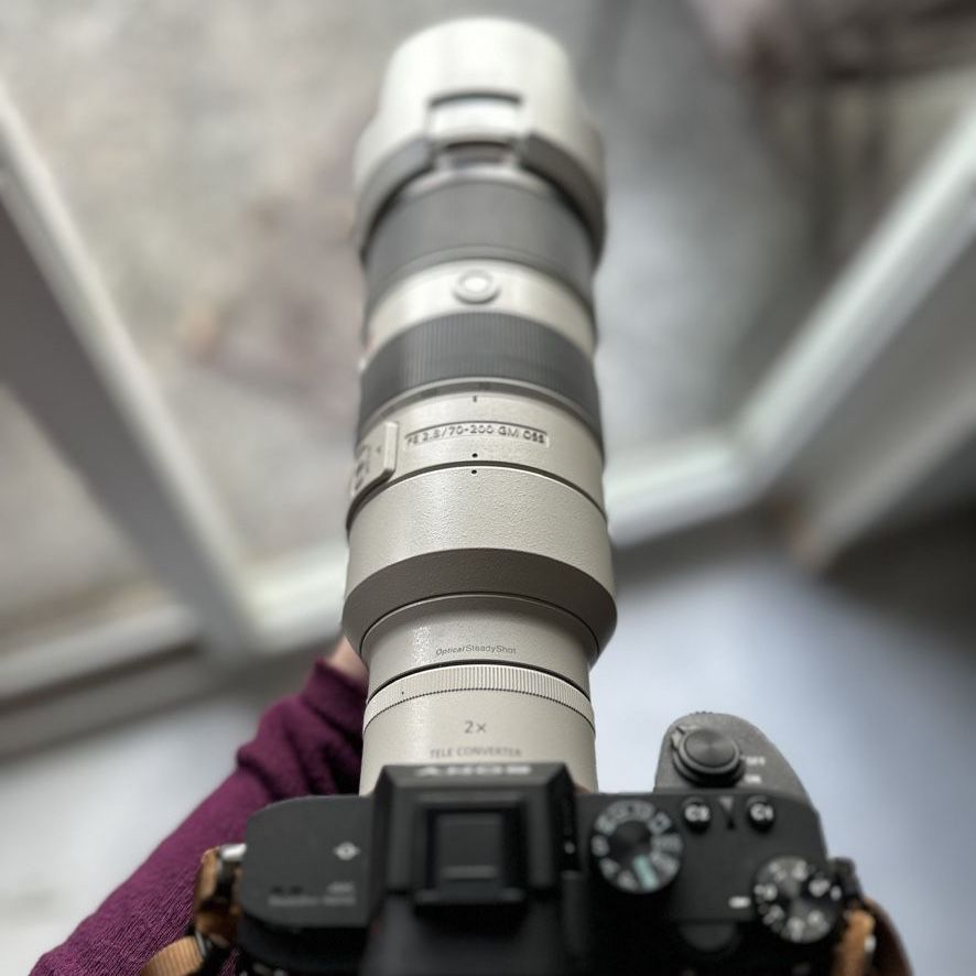 Sony FE 70-200mm f/2.8 GM OSS Full-Frame Autofocus Lens for E-Mount, White with Tripod Foot 