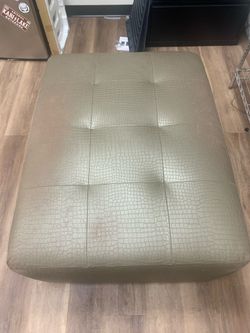 Leather Ottoman